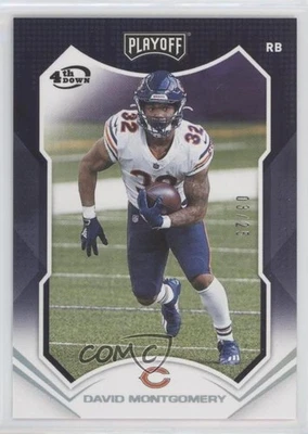2021 Panini Playoff 4th Down /25 David Montgomery #128 - Image 1 of 2