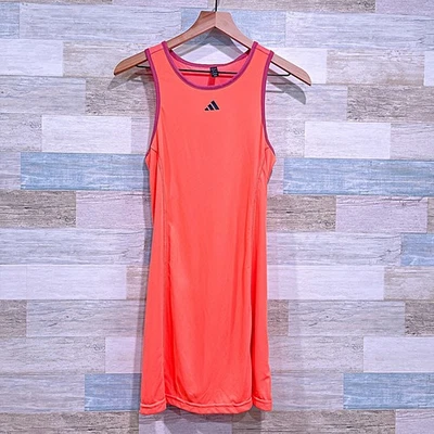 Vestido sin mangas ADIDAS Racerback Activewear naranja Aeroready niñas grande 13 años 14 años Foto 1 de 4