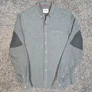 Kardo Handmade Shirt Men's Medium Gray Long Sleeve Button Down Cotton Blend  - Picture 1 of 12