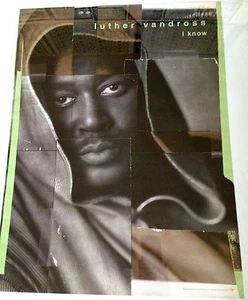 LUTHER VANDROSS ~ RARO PÓSTER DE LANZAMIENTO DE ÁLBUM PROMOCIONAL ORIGINAL VINTAGE - Imagen 1 de 1