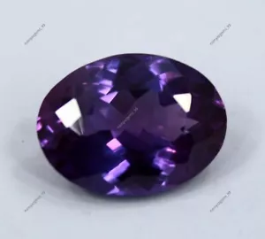 9 Ct Extremely Rare Oval Purple Tanzanite Certified Loose Gemstone Making - Picture 1 of 10