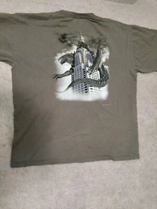 Mens Olive Green 1998 Godzilla Taco Bell Movie Promo Sz XL Tshirt - Picture 1 of 8