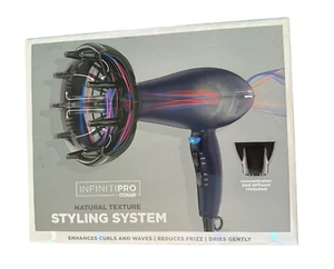 Asciugacapelli Conair INFINITIPRO Natural Texture Styling System 600R blu scuro - Foto 1 di 8