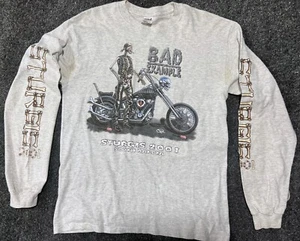 VTG 2001 Sturgis South Dakota Rally LS Shirt Sz L Bad Example ANVIL C-3 - Picture 1 of 8
