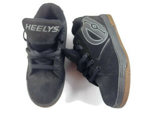 Heelys Propel 2.0 Youth Size 4 Black Gray Kid's Skate Shoes *No Key or Wheels*