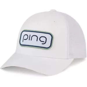Neu Ping Golf Damen Trucker weiß verstellbare Druckknopflasche Mütze/Kappe - Bild 1 von 1