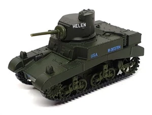 Corgi Appx 7cm Long Diecast CS90641 - M3 Stuart Light Tank US Army - Green - Picture 1 of 5
