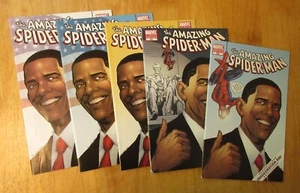 5 AMAZING SPIDER-MAN #583! *All 5 Prints!!* w/HTF Inauguration Day Variant!* - Picture 1 of 7