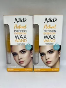 Lote de 2 - Varita de cera para cejas de precisión natural Nad's 6 g (.2 oz) nueva - 100% natural - Imagen 1 de 2