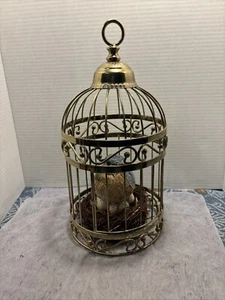 Brass Decorative Cage Pillar Candle Bird Cage Holder Floral Cage Display Hanging - Picture 1 of 6