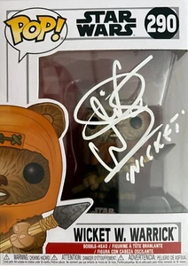 Star Wars Warwick Davis Autographed Wicket Funko 290 -GENUINE Signed - Picture 1 of 1