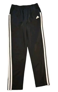 Adidas Girls Jogger Pants Size M (10/12) Black Striped Athletic - Picture 1 of 3