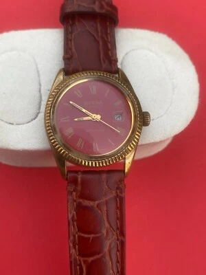 Vintage Sicura Breitling Automatic Red Dial Swiss Men's Watch - Image 1 of 4