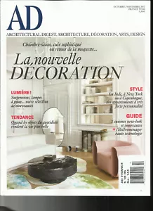 AD ARCHITECTURAL DIGEST MAGAZINE, OCTOBER / NOVEMBER, 2017 NO.144 ( FRENCH - Picture 1 of 1