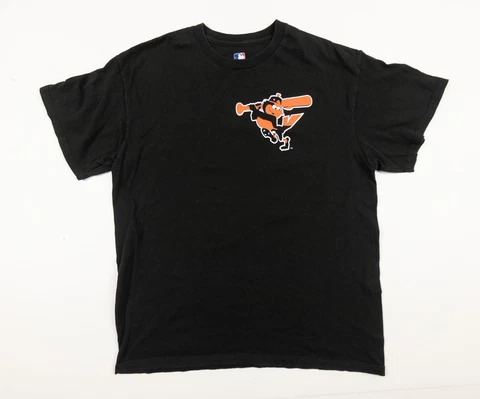 Baltimore Orioles Shirt Adult Large Black Short Sleeve MLB Manny Machado Tee Cover