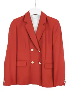 SANDRO Blazer Women's (EU) 40 Double Breasted Regular Fit Linen Blend Lined - Picture 1 of 13