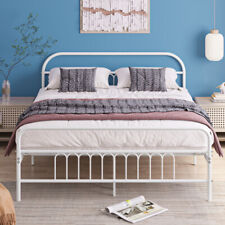 New Metal Bed Frame 3ft/4ft/4ft6 Single Double Platform Bedroom Furniture UK