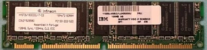 Infineon HYS72V16300GU-7-C2 128MB SDRAM PC-133 133Mhz Memory - Picture 1 of 1