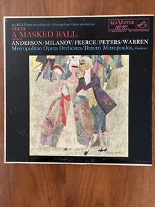LM-1911 Jan Peerce, Dimitri Mitropoulos - Verdi - A Masked Ball 1955 12" 33 RPM - Picture 1 of 9