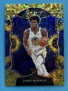 James Wiseman Gold Disco Prizm RC /10 2020-21 Panini Select rookie card 5/10 - Picture 1 of 8