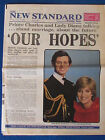 The New Standard 28/7/81 - Prince Charles &amp; Princess Diana Wedding - Our Hopes