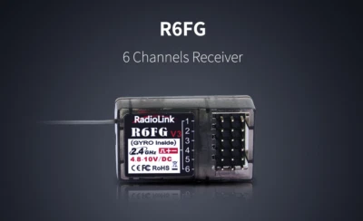 Radiolink R6FG V5 2.4G 6CH FHSS Receiver Gyro Inside For RC6GS V2/V3/T8S/T8FB
