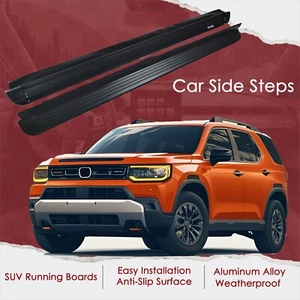 2PCs Side Steps Running Boards Fits for HONDA PASSPORT 2025 2026 Side Nerf Bars - Picture 1 of 7
