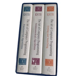 The Art of Computer Programming by Donald E. Knuth, volumes 1-3 - Foto 1 di 13
