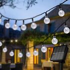 Solar Powered 60 Led String Light Garden Path Yard Decor Lamp Outdoor Waterproof