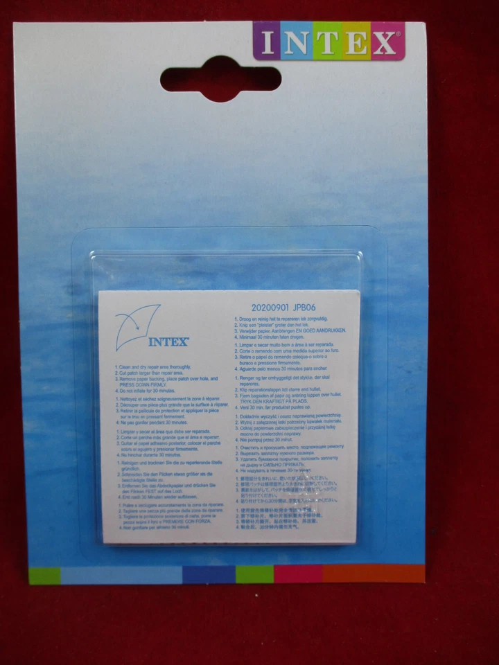 Intex 59631NP Selbstklebende Reparaturflicken für Schwimmbecken