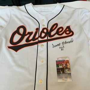 Frank Robinson Hall of Fame 1982 Signed Authentic Baltimore Orioles Jersey JSA - Picture 1 of 7
