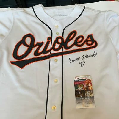 Frank Robinson Hall of Fame 1982 Signed Authentic Baltimore Orioles Jersey JSA - Image 1 of 4