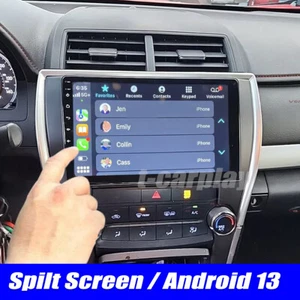 4+64GB Carplay Radio GPS RDS BT For Toyota Camry 2015- 2017 Android13 Car Stereo - Picture 1 of 18