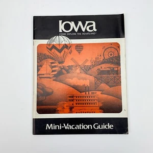 Vintage 1987 IOWA Urlaubsführer Buch, 80er Jahre Reiseführer - Bild 1 von 7
