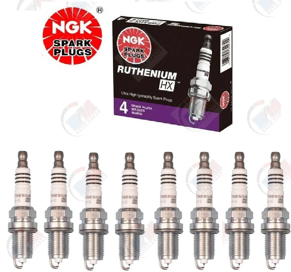 NGK RUTHENIUM HX Spark Plugs Set of 8 FOR LEXUS GS460 IS-F LS460 LX570 - Image 1 of 1