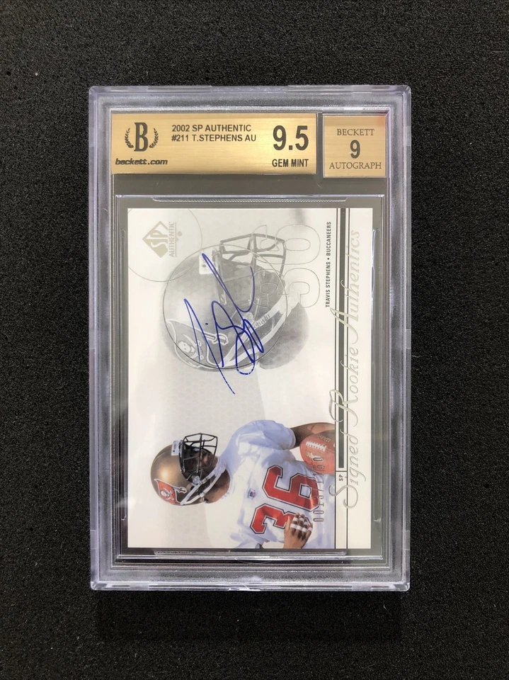 2002 Upper Deck SP Authentic TRAVIS STEPHENS #211 BGS 9.5 💎 RC AUTO 0013/1150 - Image 1 of 2