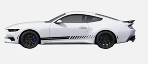 Fits Ford Mustang Rocker Side Stripe Decal Vinyl Graphics Custom  - Picture 1 of 4