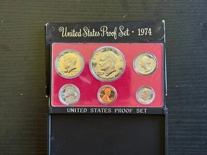 1974-S Proof Set w/Envelope - 1c, 5c, 10c, 25c, 50c, $1 - ME1316 - Picture 1 of 3
