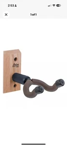 String Swing CC01K-BW Wall Mount Guitar Hanger Black Walnut Keeper With Hardware - Picture 1 of 5