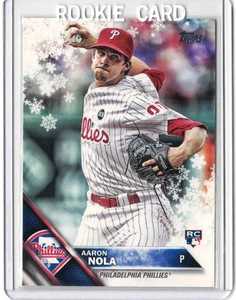 2016 Topps Holiday - Aaron Nola #HMW45 (RC) - Picture 1 of 2