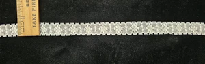 Vintage/Antik, weiß, Baumwolle Blätter Spitze, 18 Yards - Bild 1 von 1