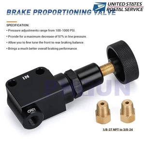Brake Proportioning Valve 260-8419 Adjustable Bias Front to Rear For Wilwood -US - Picture 1 of 6