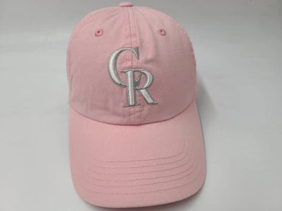 Mujeres Colorado Rockies TEI Correa Ajustable Gorra Algodón MLB Béisbol Rosa Foto 1 de 4
