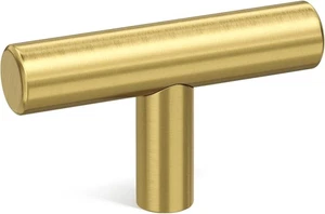 🆕 Gebürstetes Gold Schrankknöpfe - LS201GD 2 Zoll Gesamtlänge 25er Pack - Bild 1 von 9