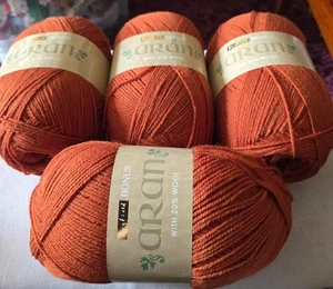 Hayfield Aran Wool Yarn 4x400g In Rusty Brand New From Pet And Smoke Free Home - Picture 1 of 2