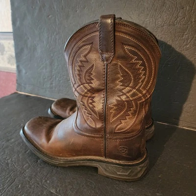 Botas occidentales Ariat WorkHog XT Coil para niños cuero marrón talla 4 Foto 1 de 4