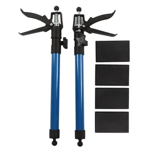 2Pcs Cabinet Support Extension Pole With 4 Plate Hanging Cabinet Extendable HLF - Picture 1 of 12