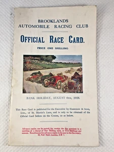 Brooklands Official Race Card 6. August 1928, 32 Seiten - Bild 1 von 7