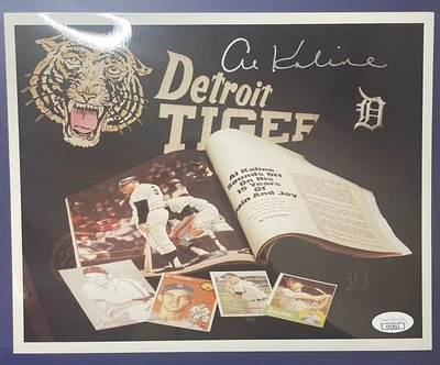 Al Kaline HOF Signed 8x10 Photo JSA COA MLB Detroit Tigers #6 (UNIQUE) - Image 1 of 4