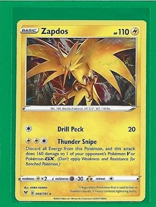 Pokémon TCG SWSH Vivid Voltage Zapdos #48/185 Holo Rare - Picture 1 of 2